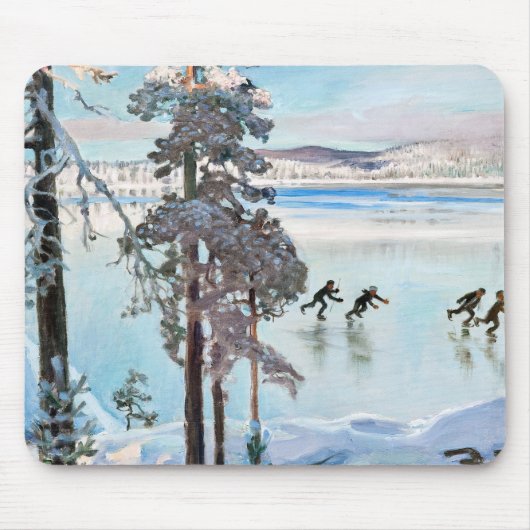 Tapis De Souris Akseli Gallen-Kallela - Skaters près de Kalela Sho (Devant)