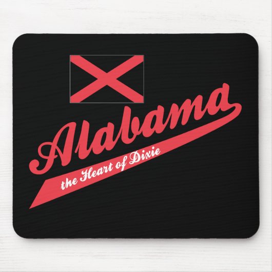 Tapis De Souris Alabama Coeur de Dixie ! (Devant)