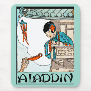 Tapis De Souris Aladdin Lanterne Magique Chinoise Vintage 