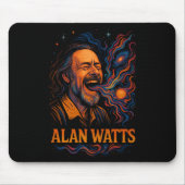 Tapis De Souris Alan Watts Laugh Galaxy Universe Psychedelic Art P (Devant)