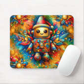 Tapis De Souris ALAN ~ Zany ROBOT Noël (Avec souris)