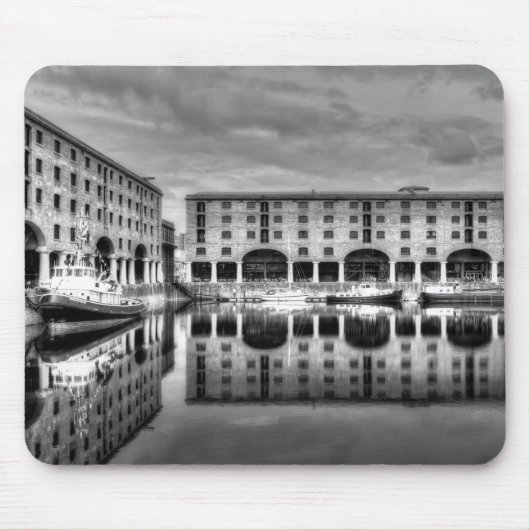Tapis De Souris Albert Dock Liverpool Réflexions (Devant)