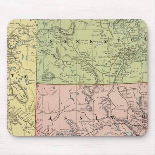 Tapis De Souris Alberta, Saskatchewan (Devant)