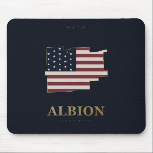 Tapis De Souris Albion New York silhouette américain