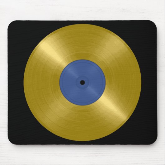 Tapis De Souris Album Gold Vinyl Record (Devant)