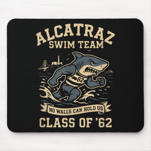Tapis De Souris Alcatraz Penitentiary Swim Team  (Devant)
