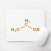 Tapis De Souris Alcool Éthanol Formule chimique moléculaire (Avec souris)