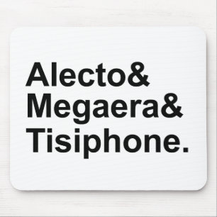 Tapis De Souris Alecto Megaera Tisiphone Furies de la mythologie