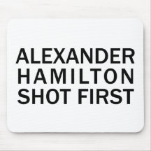 Alexander Hamilton a Tiré le Premier - T-Shirt Bla