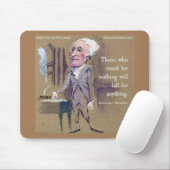 Tapis De Souris Alexander Hamilton et Citation Mousepad (Avec souris)