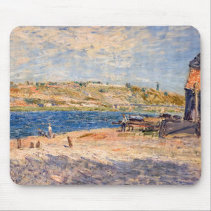 Tapis De Souris Alfred Sisley - Berges de la rivière à Saint-Mamme