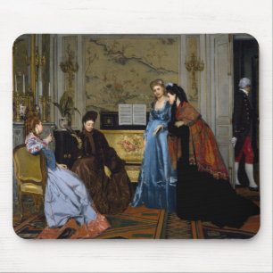 Tapis De Souris Alfred Stevens - Personnages élégants dans un salo
