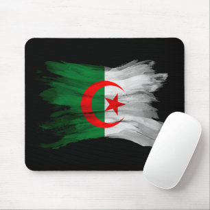 Tapis De Souris Algeria flag brush stroke, national flag