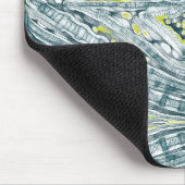 Tapis De Souris Algues Sous Verre (Coin)