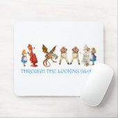 TAPIS DE SOURIS ALICE À TRAVERS LE VERRE REGARDANT (Avec souris)