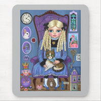 Alice à Wonderland & Dinah Cat Cute Fairy Tale