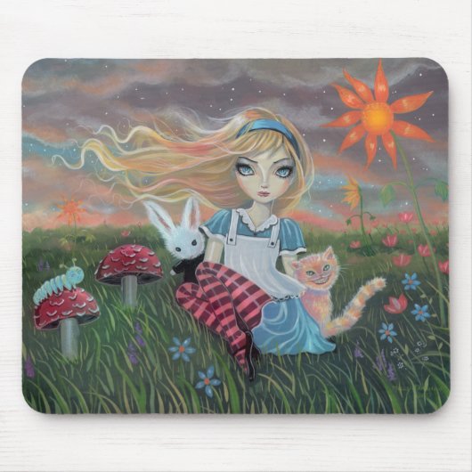 Tapis De Souris Alice au pays des merveilles Imaginaire Art Mousep (Devant)