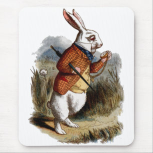 Tapis De Souris Alice au pays des merveilles Lapin blanc Personnal
