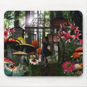 Tapis De Souris Alice dans le mousepad du pays des merveilles