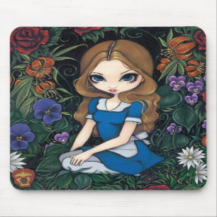 Tapis De Souris "Alice et les fleurs" Mousepad