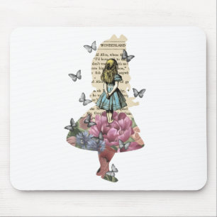 Tapis De Souris Alice In Wonderland Magazine Garden - Livre Vintag