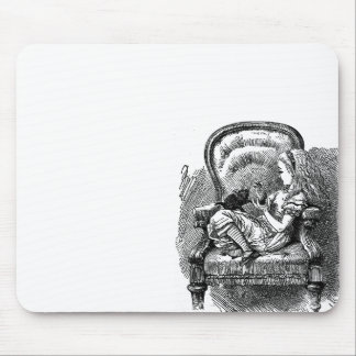 Tapis De Souris Alice vintage dans le goth d'emo d'antiquité du