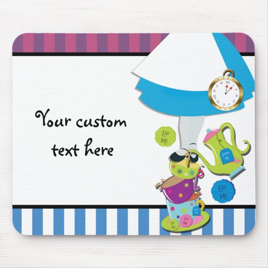Tapis De Souris Alice Wonderland Mad Whimsical Tea Party (Devant)