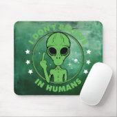 Tapis De Souris Alien anti-humain (Avec souris)