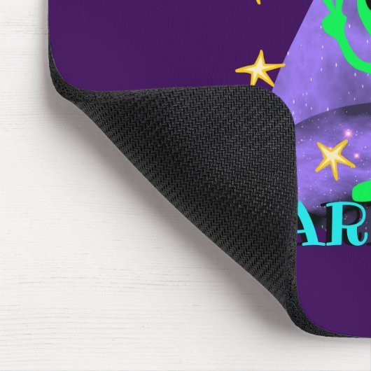 Tapis De Souris Alien dans l'espace extra-atmosphérique amusant en (Coin)