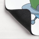 Tapis De Souris Alien dans son petit vaisseau spatial (Coin)