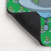 Tapis De Souris Alien dans son petit vaisseau spatial (Coin)