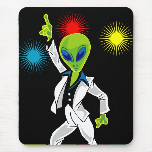 Tapis De Souris Alien de disco (Devant)