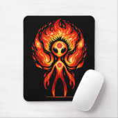 Tapis De Souris Alien de feu (Avec souris)
