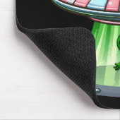 Tapis De Souris Alien enlevant une vache (Coin)