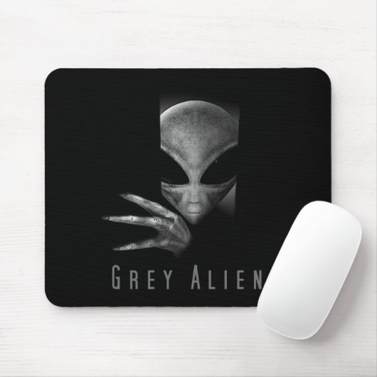TAPIS DE SOURIS ALIEN GRIS (Avec souris)