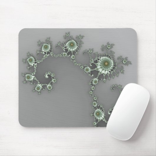 Tapis De Souris Alien gris - Fractal Mousepad (Avec souris)