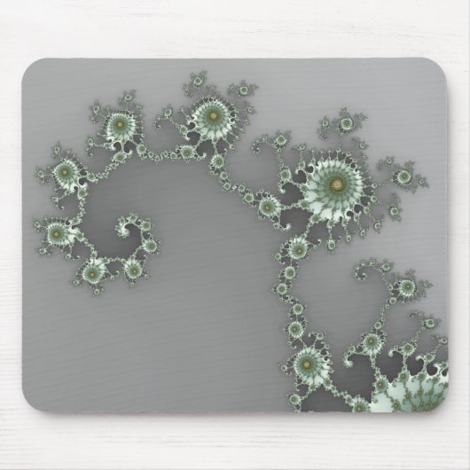 Tapis De Souris Alien gris - Fractal Mousepad (Devant)