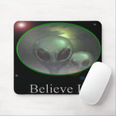 Tapis De Souris Alien gris mousepad (Avec souris)