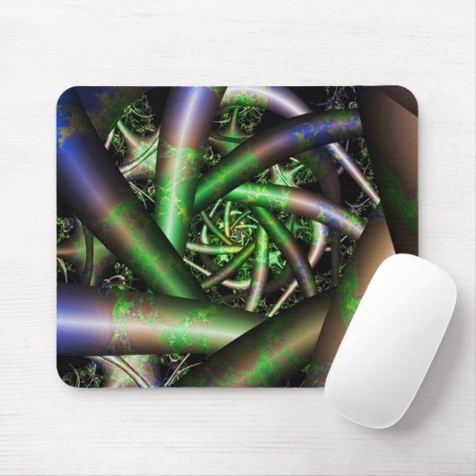 Tapis De Souris Alien | Multicolor Fractal Art (Avec souris)
