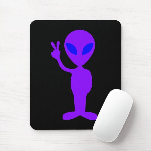 Tapis De Souris Alien pourpre (Avec souris)