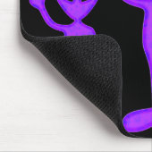 Tapis De Souris Alien pourpre de paix (Coin)