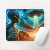 Tapis De Souris Alien spatial (Avec souris)