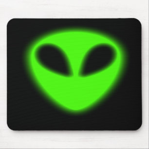 Tapis De Souris Alien vert éclatant Mousepad