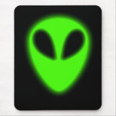 Tapis De Souris Alien vert éclatant Mousepad (Devant)