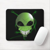 Tapis De Souris Alien vert Mousepad (Avec souris)