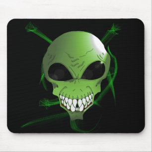 Tapis De Souris Alien vert Mousepad
