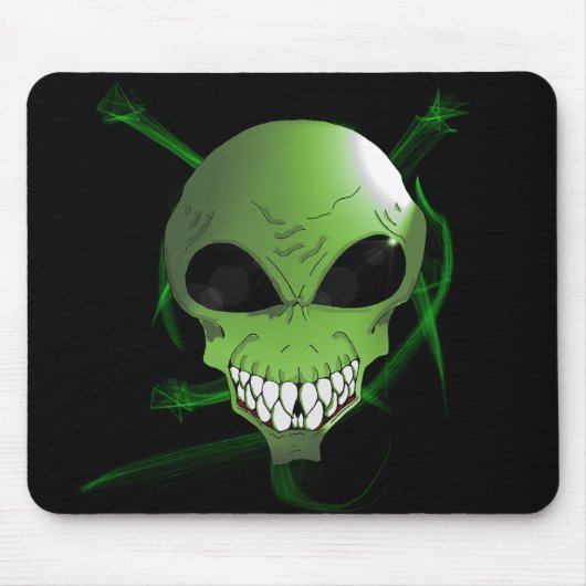 Tapis De Souris Alien vert Mousepad (Devant)