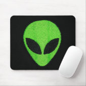 Tapis De Souris Alien, visage vert (Avec souris)