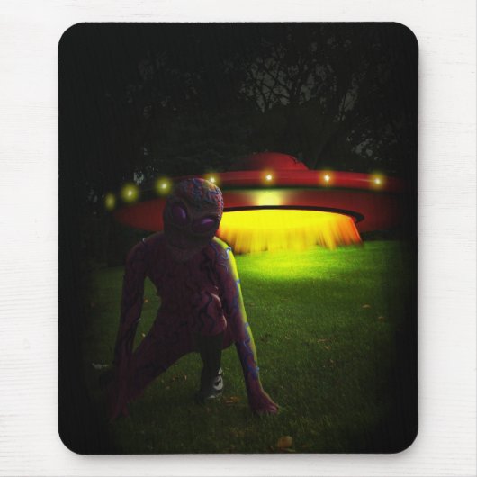 Tapis De Souris Aliens ont atterri Mousepad (Devant)