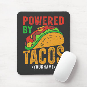 Tapis De Souris Alimenté Par Tacos Mexicain Amateur De Nourriture